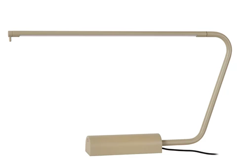 Lucide MADISON - Lampe de bureau - LED Dim. - 1x6,5W 2700K - Taupe - éteint